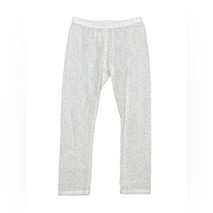 Persnickety Floral Lace Design‎ Leggings in White Girl's Size 7